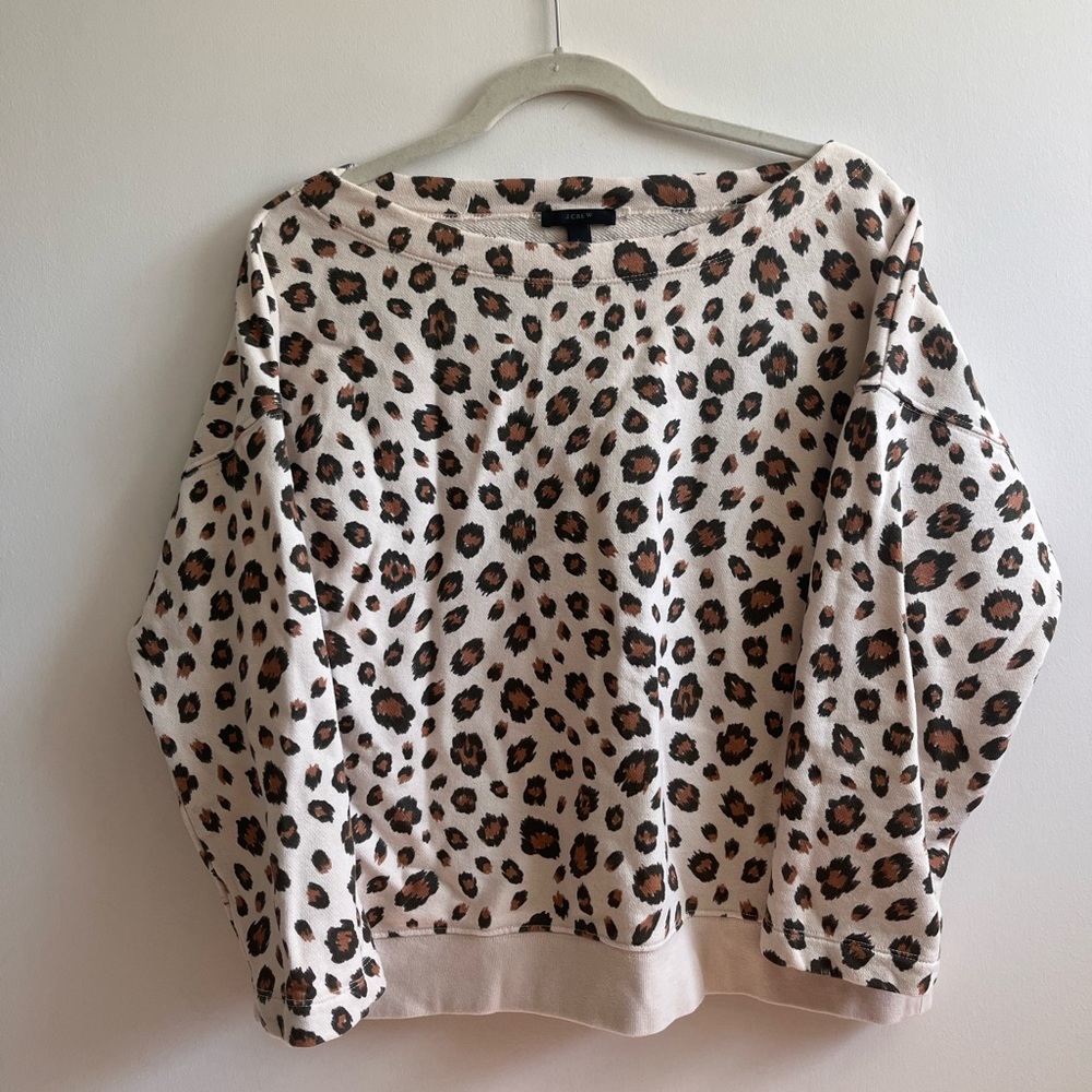 J.Crew Leopard Sweatshirt